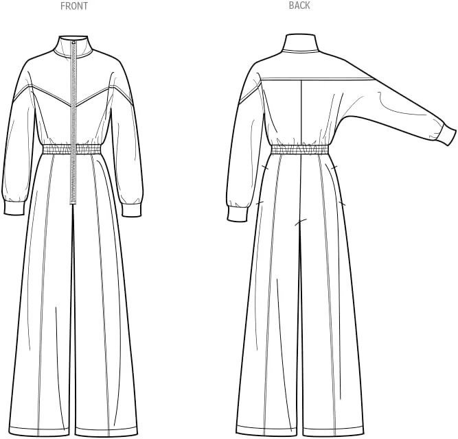 الگوی خیاطی لباس ورزشی زنانه سایز بزرگ Simplicity، چند رنگ