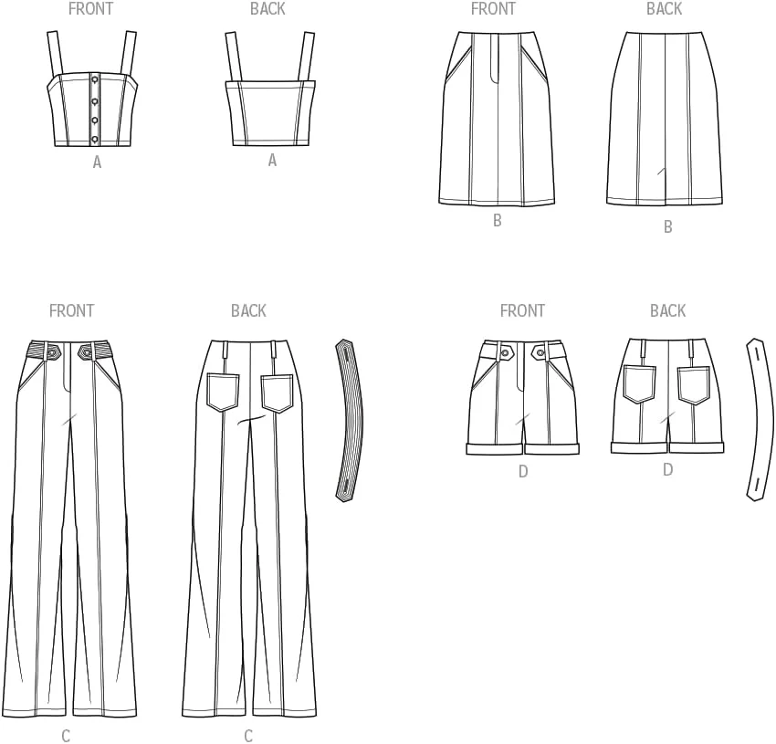 الگوی خیاطی لباس ورزشی زنانه سادگی، دو تکه چند رنگ
