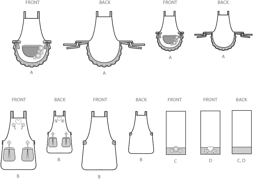 الگوی خیاطی SIMPLICITY SS3119A پیش بند و لوازم آشپزخانه کودک و زنانه A (S - L/S - L) الگوی خیاطی SIMPLICITY SS3119A پیش بند و لوازم آشپزخانه کودک و زنانه A (S - L/S - L)
