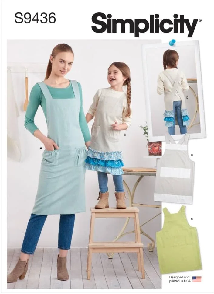 الگوهای سادگی پیش بند بزرگسالان و کودکان - XS - L/XS - XL