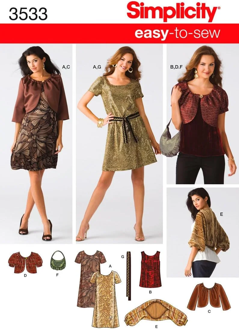 الگوی خیاطی سادگی 3533 R5 لباس زنانه