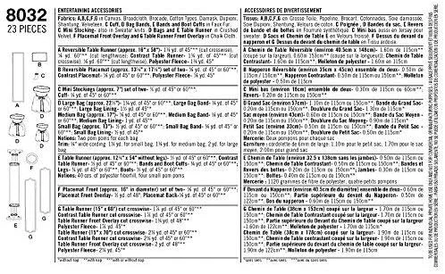 الگوی خیاطی سادگی 8032OS لوازم جانبی پذیرایی، کاغذی، سفید، OS (تک سایز)