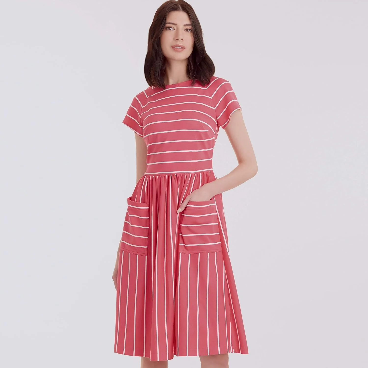 الگوی خیاطی سادگی S9136، لباس زنانه، سایز H5 (6-8-10-12-14)