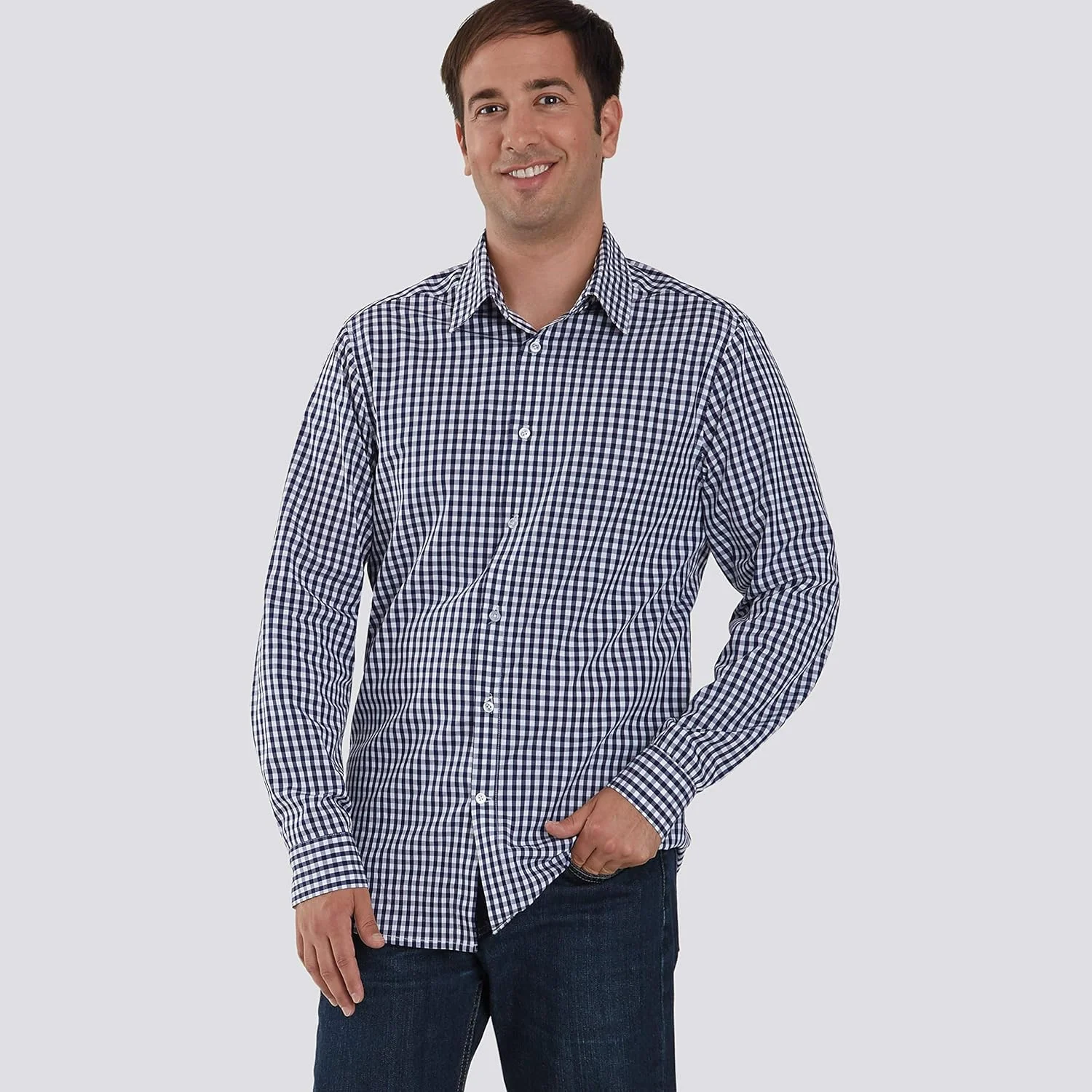 الگوی خیاطی سادگی R10435 / S8753 - پیراهن مردانه کلاسیک، مدرن و اسلیم فیت، سایز: BB (44-46-48-50-52)