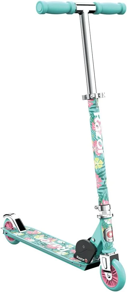 اسکوتر ضربه ای Razor A، نسخه ویژه گرافیک Paradise، اسکوتر تاشو آلومینیومی، یک سایز