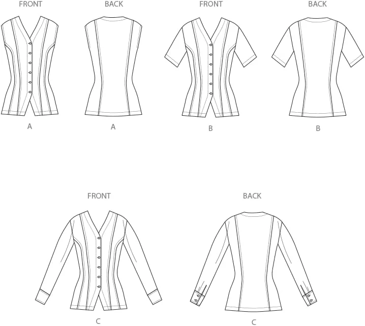 الگوی خیاطی پیراهن دکمه دار جین زنانه Simplicity SS3102K5، کد طراحی S3102، سایزهای 8-10-12-14-16