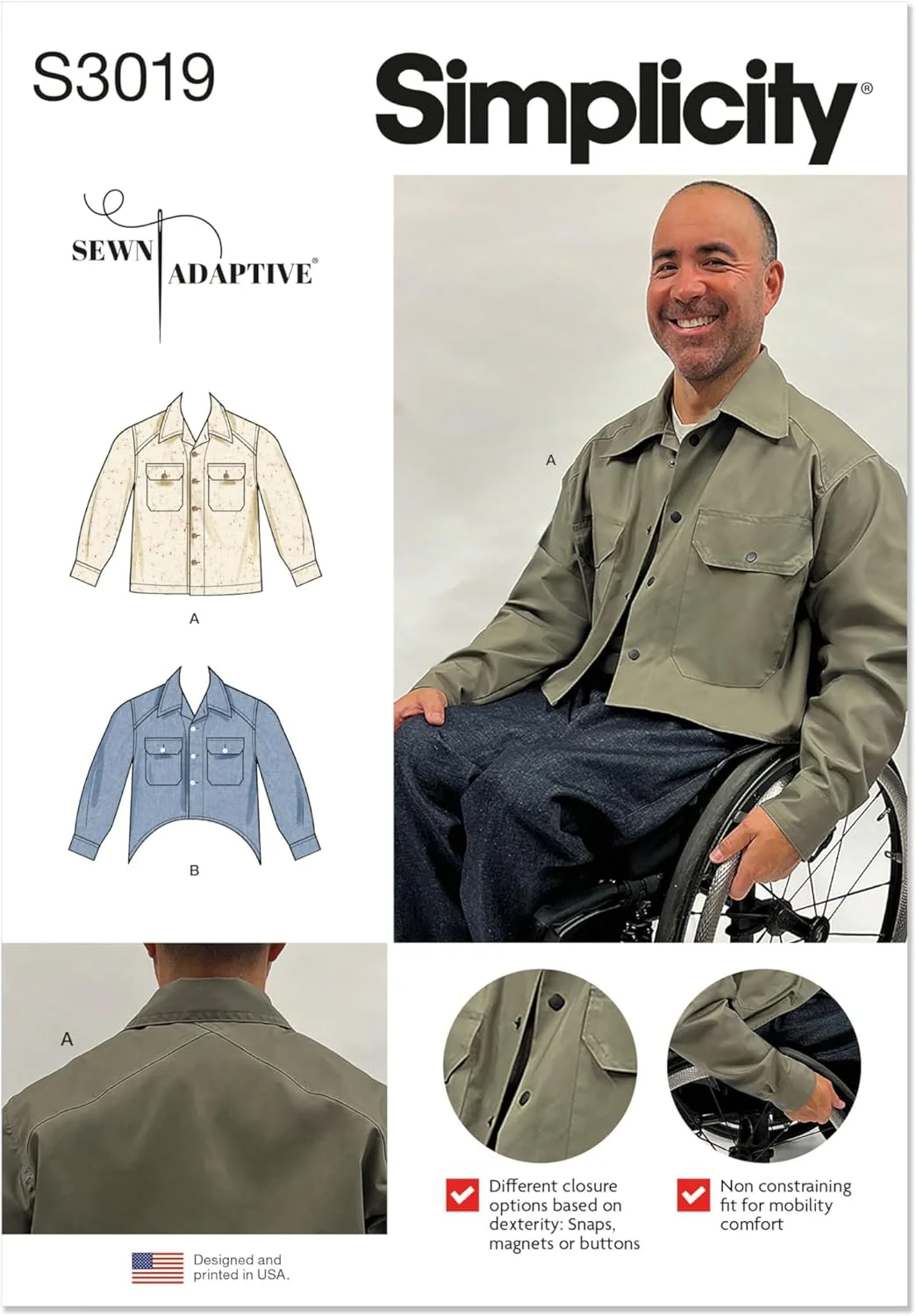 الگوی خیاطی ژاکت ساده و یونیسکس، چند رنگ