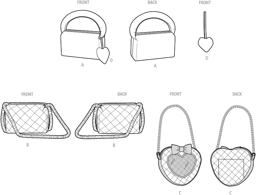 الگوی خیاطی لوازم جانبی Simplicity UNDEFINED، چند رنگ
