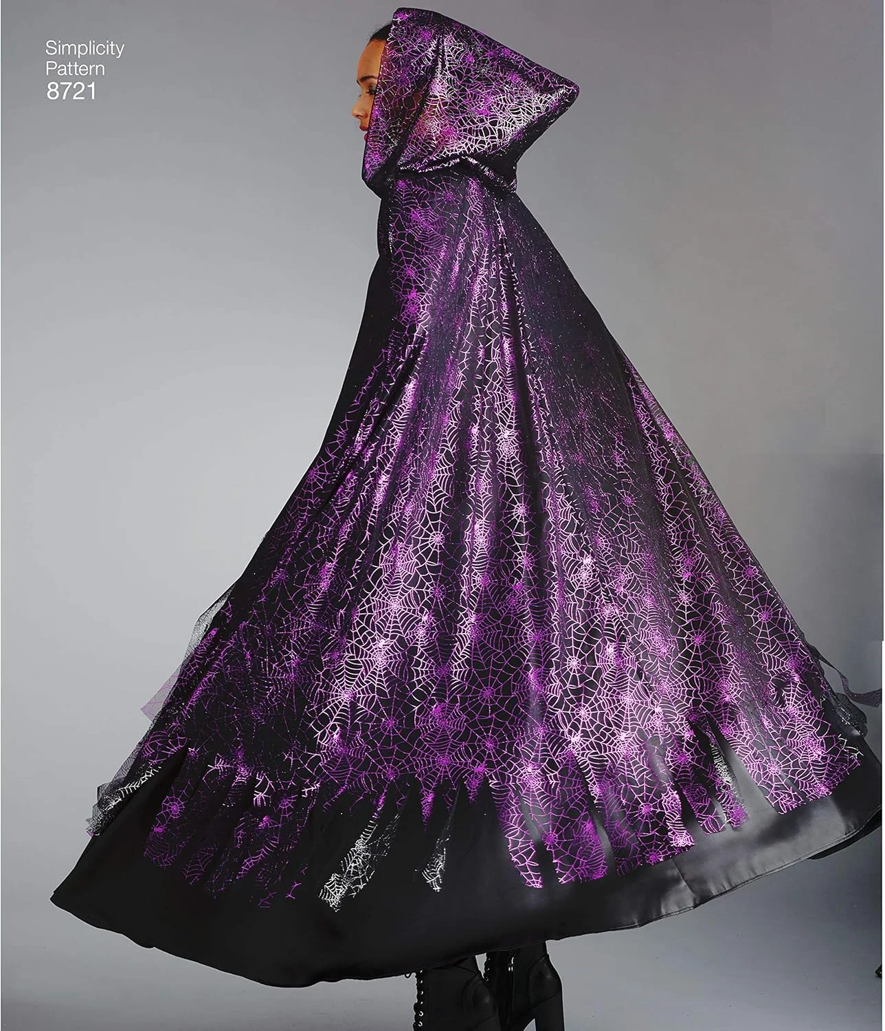الگوی خیاطی شنل زنانه برای لباس های خاص Simplicity 8721، سایز واحد
