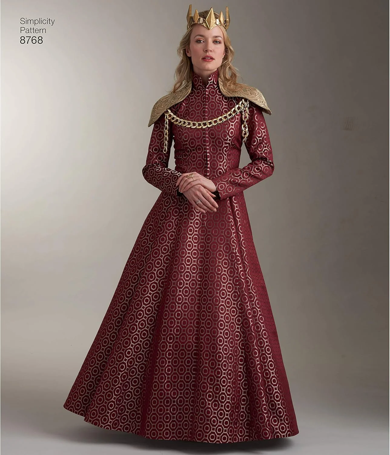 الگوی خیاطی شنل و لباس فانتزی زنانه Simplicity 8768، سایزهای 14-22 الگوی خیاطی شنل و لباس فانتزی زنانه Simplicity 8768، سایزهای 14-22