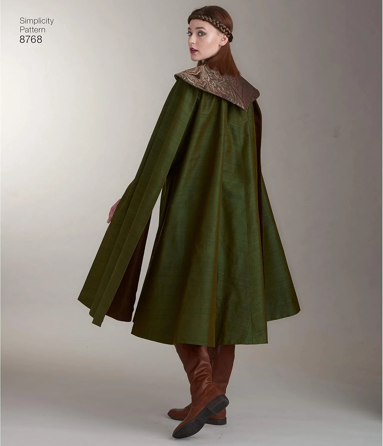 الگوی خیاطی شنل و لباس فانتزی زنانه Simplicity 8768، سایزهای 14-22 الگوی خیاطی شنل و لباس فانتزی زنانه Simplicity 8768، سایزهای 14-22