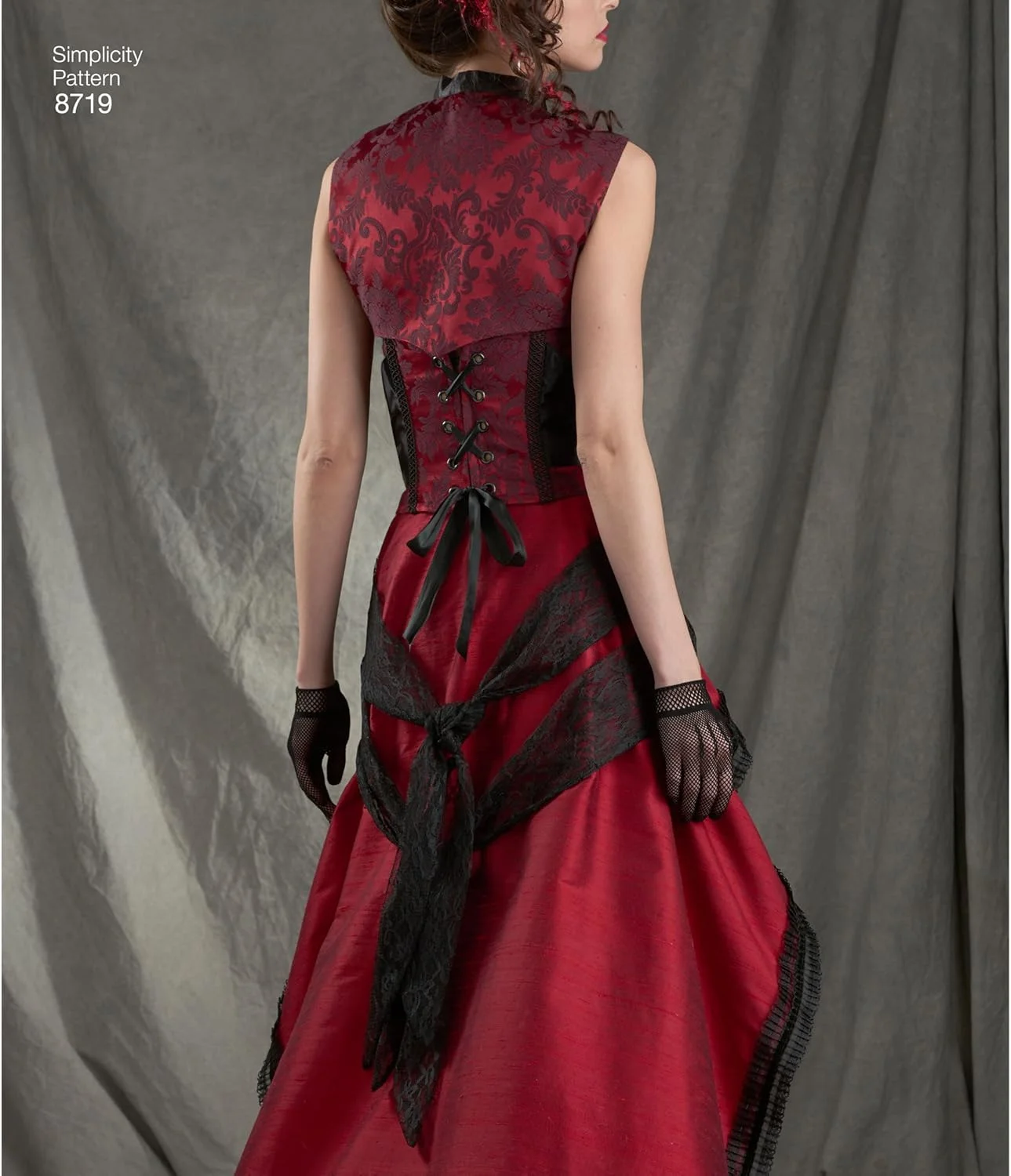الگوهای خیاطی لباس های گوتیک استیم پانک زنانه Simplicity 8719، سایزهای 6-14