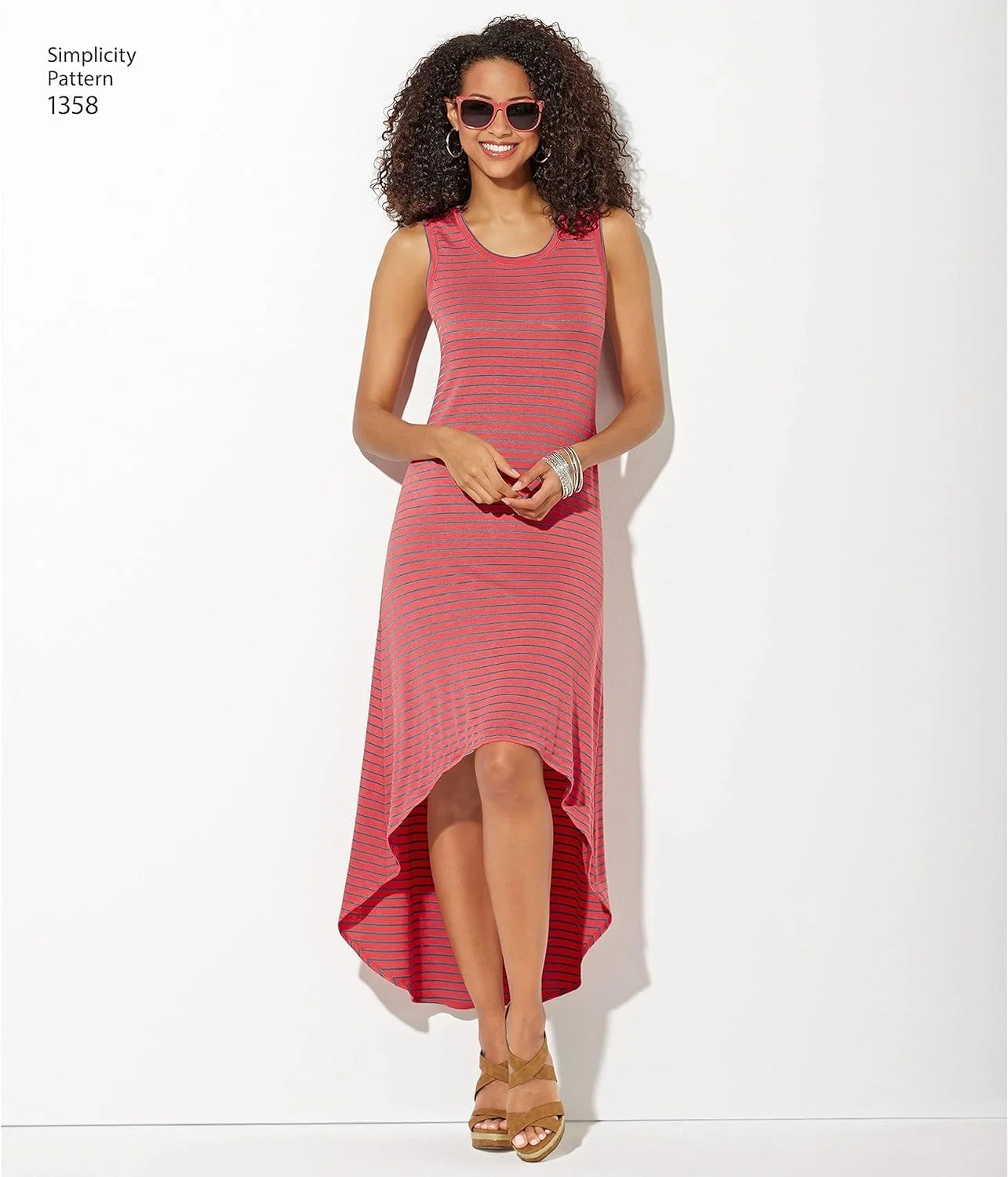 الگوهای خیاطی لباس بافتنی زنانه ساده دوزی Simplicity 1358، سایزهای XXS-XXL