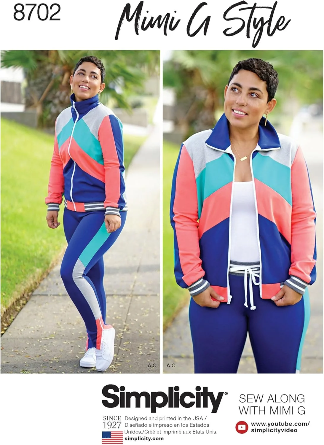 الگوهای خیاطی ژاکت زنانه و لگ ورزشی Simplicity با طراحی Mimi G Style، سایزهای 6-14