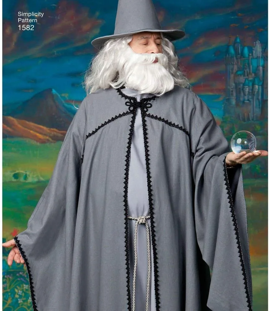 الگوهای خیاطی شنل کلاه دار برای نوجوانان، مردان و زنان Simplicity 1582، سایز XS-XL