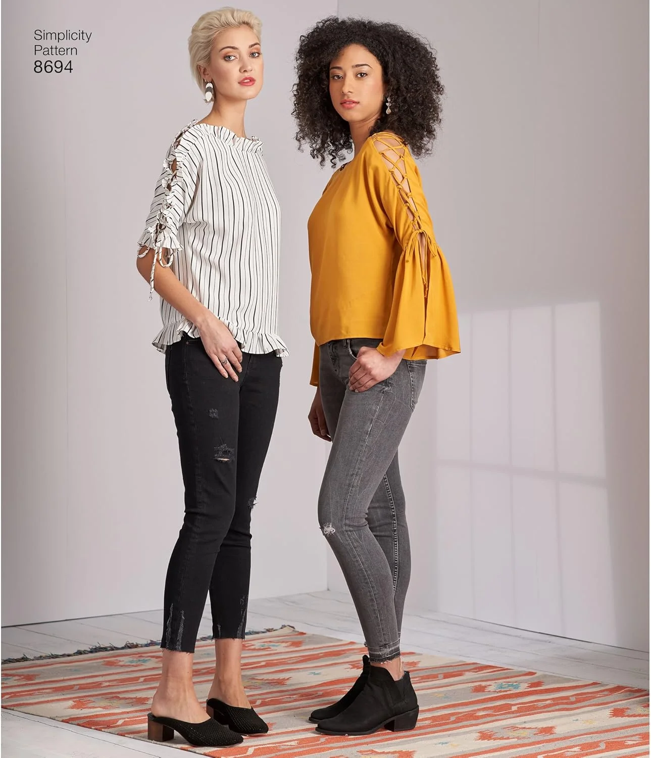 الگوهای خیاطی بلوز آستین گشاد زنانه Simplicity، سایزهای 12-20