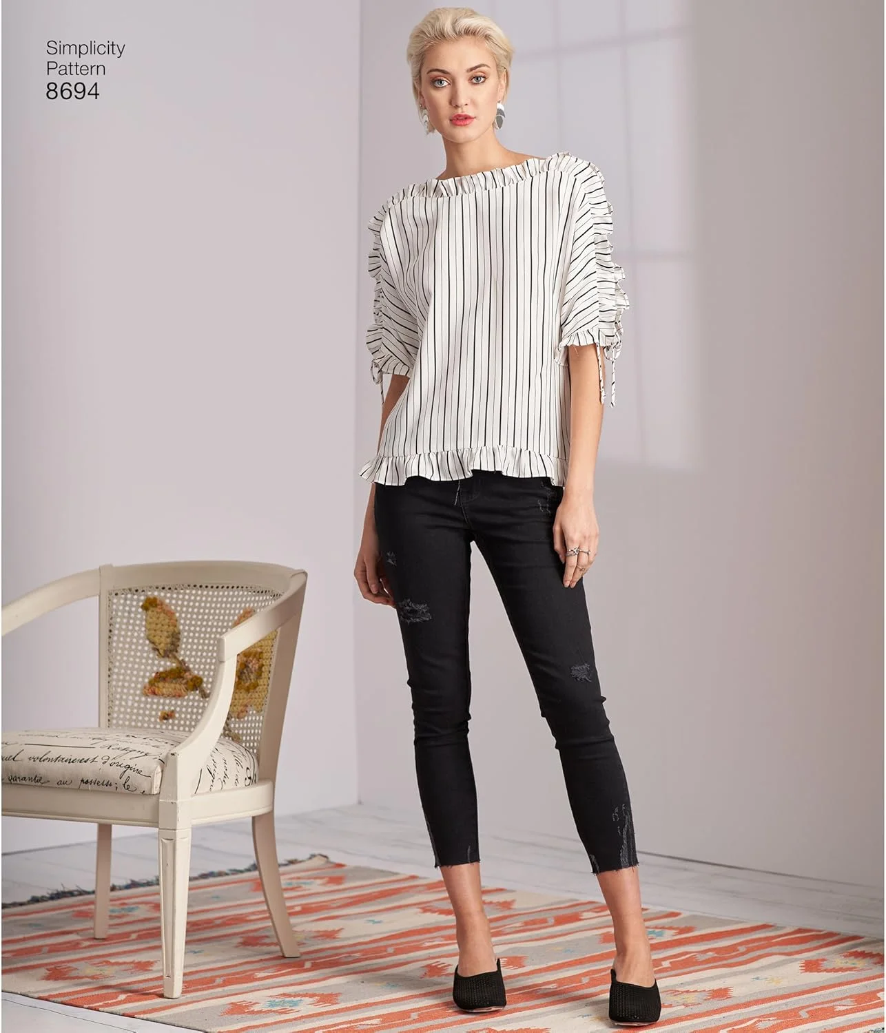 الگوهای خیاطی بلوز آستین گشاد زنانه Simplicity، سایزهای 12-20