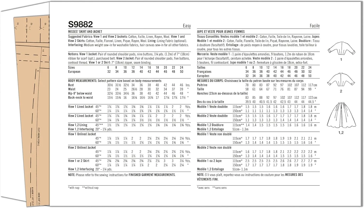 الگوی خیاطی دامن پُر و کت فیت زنانه مدل Simplicity Easy to Make Vintage دهه 1950، کد طراحی S9882، سایزهای 16-18-20-22-24 الگوی خیاطی دامن پُر و کت فیت زنانه مدل Simplicity Easy to Make Vintage دهه 1950، کد طراحی S9882، سایزهای 16-18-20-22-24