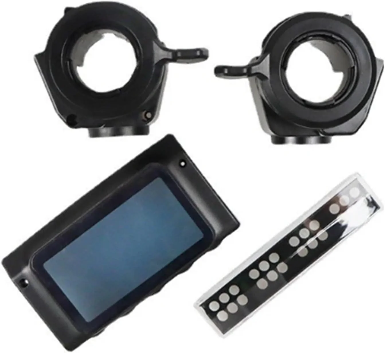 محافظ نمایشگر LCD اسکوتر برقی 8 اینچی Szwaldaper، مناسب برای Kugoo S1/s2/s3، محافظ نور مانیتور با دسته ترمز و گاز انگشتی و محافظ صفحه نمایش محافظ نمایشگر LCD اسکوتر برقی 8 اینچی Szwaldaper، مناسب برای Kugoo S1/s2/s3، محافظ نور مانیتور با دسته ترمز و گاز انگشتی و محافظ صفحه نمایش