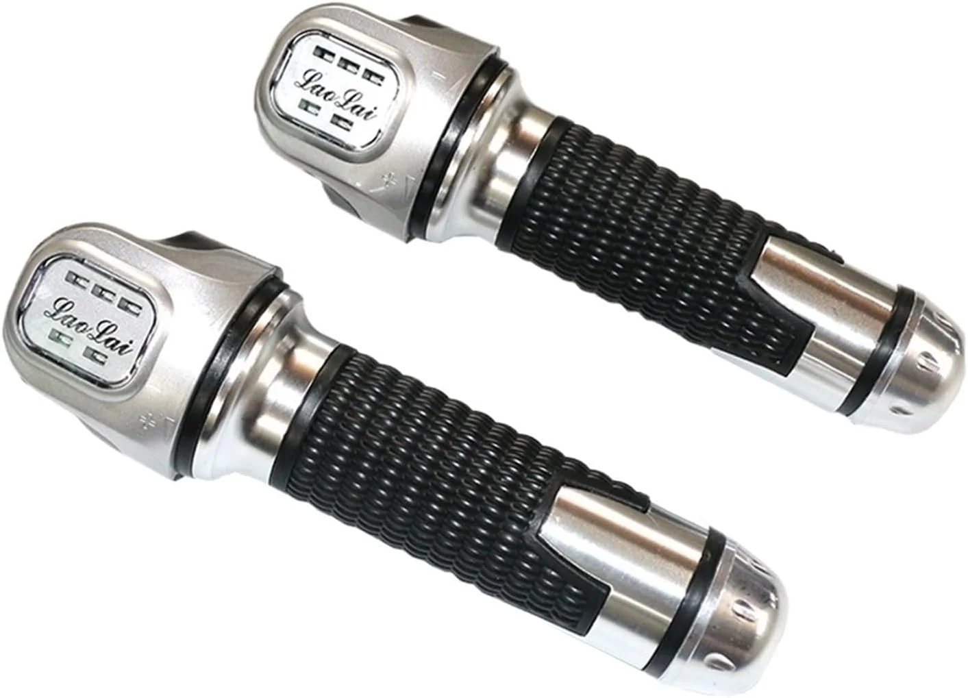 دسته گاز برقی نمایشگر قدرت خودروی برقی Szwaldaper، برای اسکوتر برقی 48 ولت چهار سیمه بدون سوئیچ دسته گاز آلیاژ آلومینیوم، نمایشگر اسکوتر برقی