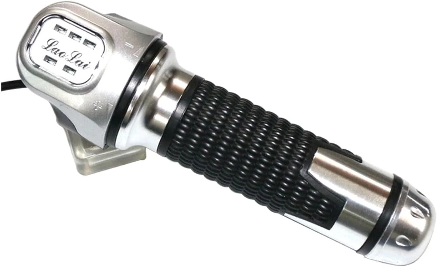 دسته گاز برقی نمایشگر قدرت خودروی برقی Szwaldaper، برای اسکوتر برقی 48 ولت چهار سیمه بدون سوئیچ دسته گاز آلیاژ آلومینیوم، نمایشگر اسکوتر برقی