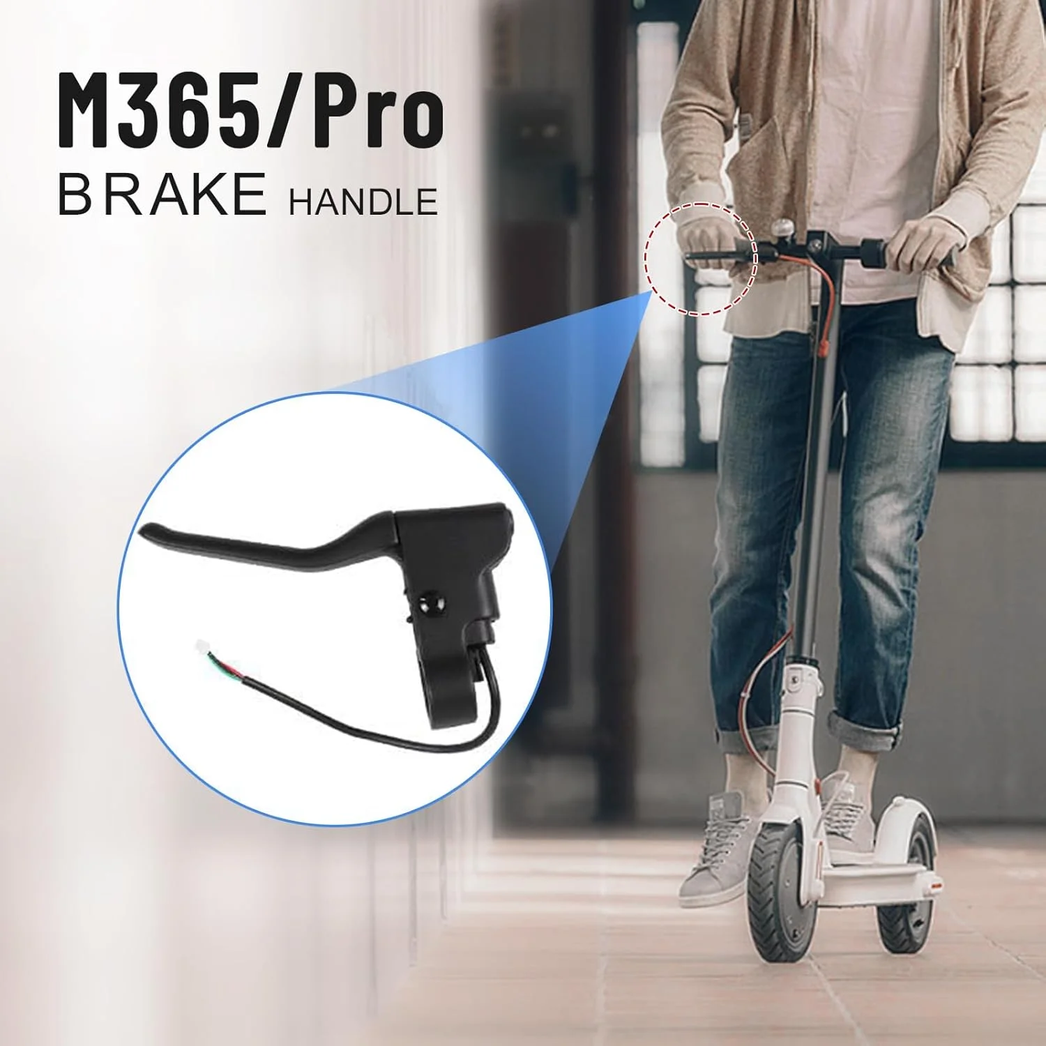 دسته ترمز اسکوتر برقی SYACHI سازگار با Xiaomi 1S/M365/PR، دسته ترمز دیسکی اسکوتر برقی دسته ترمز سمت چپ، دسته ترمز، ترمز اسکوتر برقی، قطعه جایگزین اسکوتر برقی