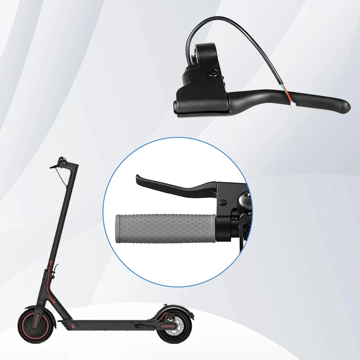 دسته ترمز اسکوتر برقی SYACHI سازگار با Xiaomi 1S/M365/PR، دسته ترمز دیسکی اسکوتر برقی دسته ترمز سمت چپ، دسته ترمز، ترمز اسکوتر برقی، قطعه جایگزین اسکوتر برقی