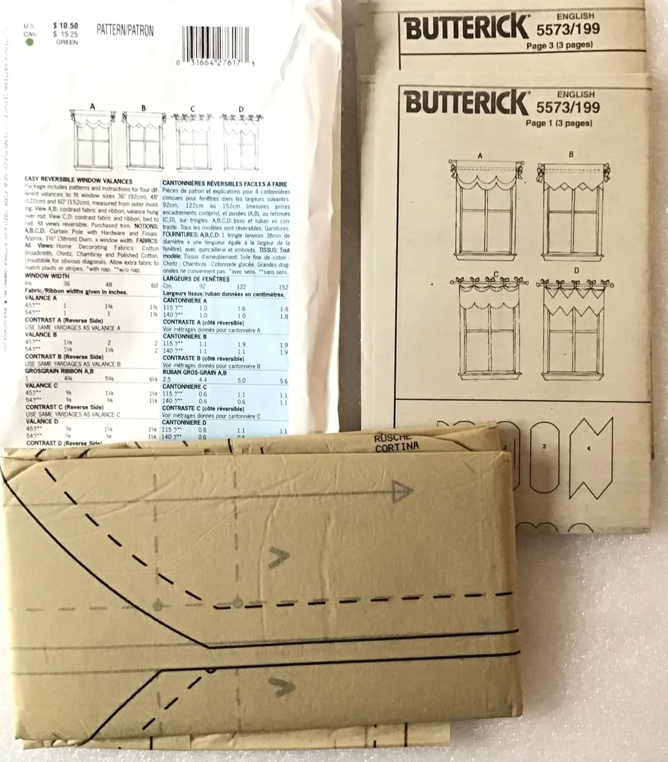 الگوهای خیاطی والانسی برگشت پذیر آسان و سریع Butterick 5573 الگوهای خیاطی والانسی برگشت پذیر آسان و سریع Butterick 5573