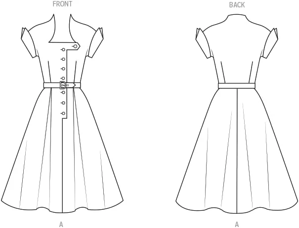 الگوی خیاطی لباس زنانه مدل Butterick B7019K5، طرح قدیمی دهه 1950، کد طراحی B7019، سایزهای 8-10-12-14-16 الگوی خیاطی لباس زنانه مدل Butterick B7019K5، طرح قدیمی دهه 1950، کد طراحی B7019، سایزهای 8-10-12-14-16
