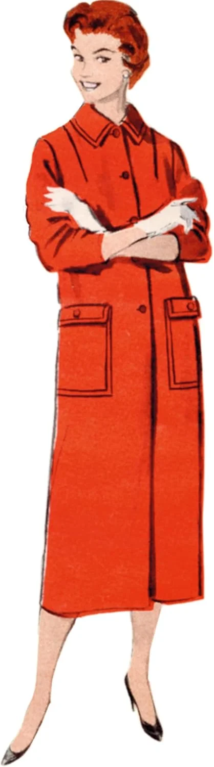 الگوی خیاطی کت جعبهای زنانه Butterick B7020N5، طرح قدیمی دهه 1950، کد طراحی B7020، سایزهای 10-12-14-16-18 الگوی خیاطی کت جعبهای زنانه Butterick B7020N5، طرح قدیمی دهه 1950، کد طراحی B7020، سایزهای 10-12-14-16-18