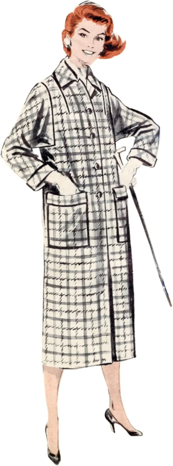 الگوی خیاطی کت جعبهای زنانه Butterick B7020N5، طرح قدیمی دهه 1950، کد طراحی B7020، سایزهای 10-12-14-16-18 الگوی خیاطی کت جعبهای زنانه Butterick B7020N5، طرح قدیمی دهه 1950، کد طراحی B7020، سایزهای 10-12-14-16-18