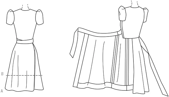 الگوی خیاطی لباس زنانه Butterick McCall's، چند رنگ 2