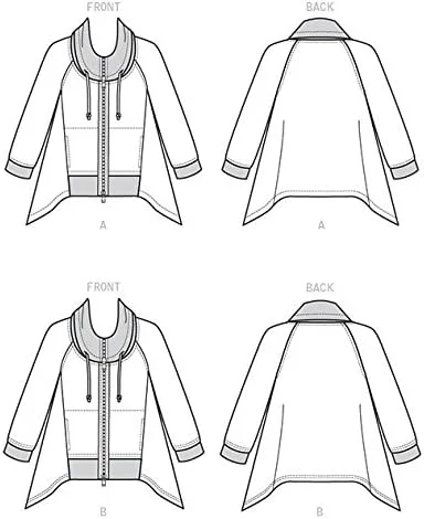 الگوهای خیاطی باتریک 6569 ZZ سایزهای بزرگ-2X-بزرگ، ژاکت زنانه، کاغذی، چند رنگ، 17 x 0.5 x 22 سانتی متر