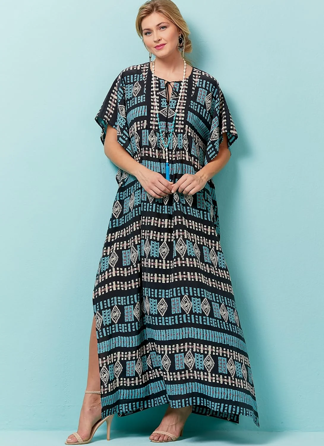 الگوهای خیاطی باتریک 6559 سایزهای XS-M زنانه، تاپ/تونیک و کافتان، کاغذی، چند رنگ، 17 x 0.5 x 22 سانتی متر