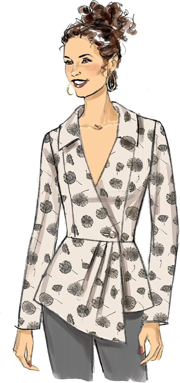 الگوهای خیاطی باتریک مدل B6629 برای پیراهن آستین بلند بافتنی زنانه، سایزهای 6-14 الگوهای خیاطی باتریک مدل B6629 برای پیراهن آستین بلند بافتنی زنانه، سایزهای 6-14