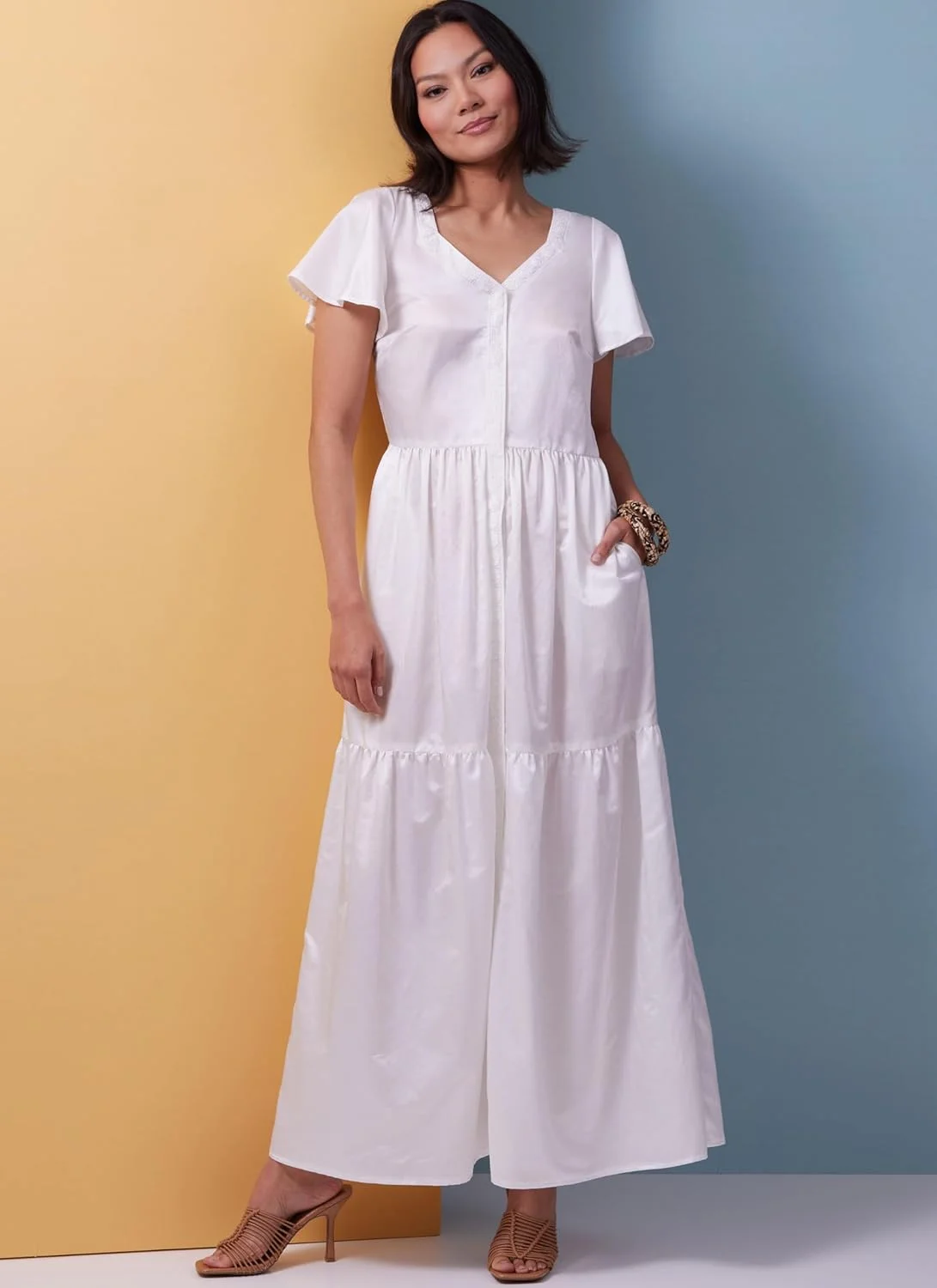 الگوی خیاطی لباس خواب زنانه باتریک، چند رنگ الگوی خیاطی لباس خواب زنانه باتریک، چند رنگ