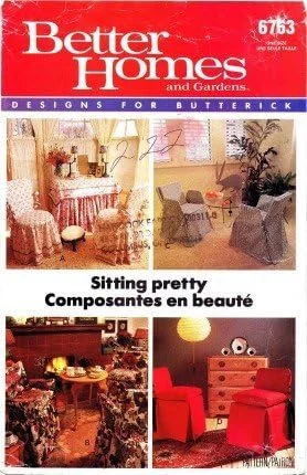 الگوی خیاطی Butterick 6763 برای روکش صندلی های Better Homes and Gardens