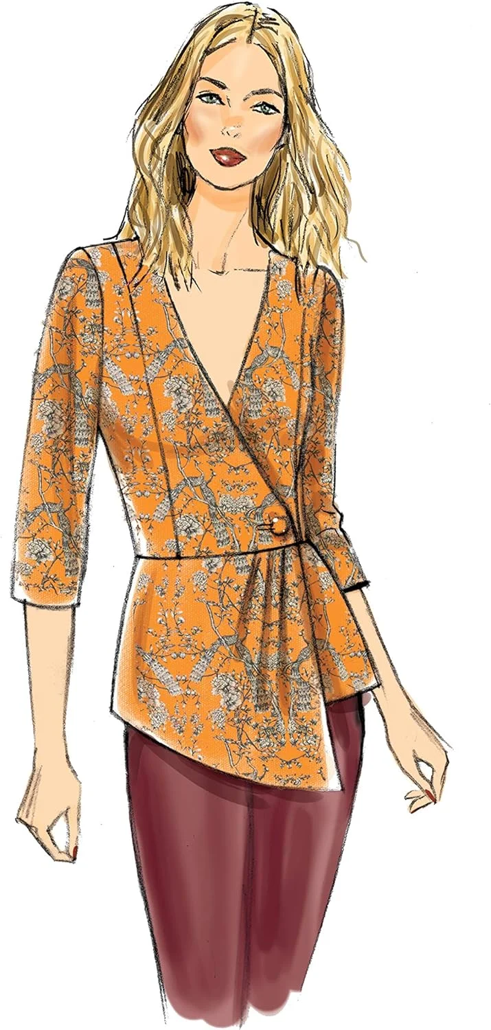 الگوهای خیاطی پیراهن آستین بلند بافتنی زنانه Butterick الگوهای خیاطی پیراهن آستین بلند بافتنی زنانه Butterick