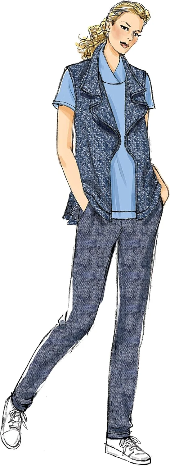 الگوهای خیاطی Butterick 6388 ZZ، جلیقه زنانه، تاپ، پیراهن و شلوار، سایز بزرگ تا خیلی بزرگ، کاغذی، چند رنگ، 17 x 0.5 x 22 سانتی متر الگوهای خیاطی Butterick 6388 ZZ، جلیقه زنانه، تاپ، پیراهن و شلوار، سایز بزرگ تا خیلی بزرگ، کاغذی، چند رنگ، 17 x 0.5 x 22 سانتی متر