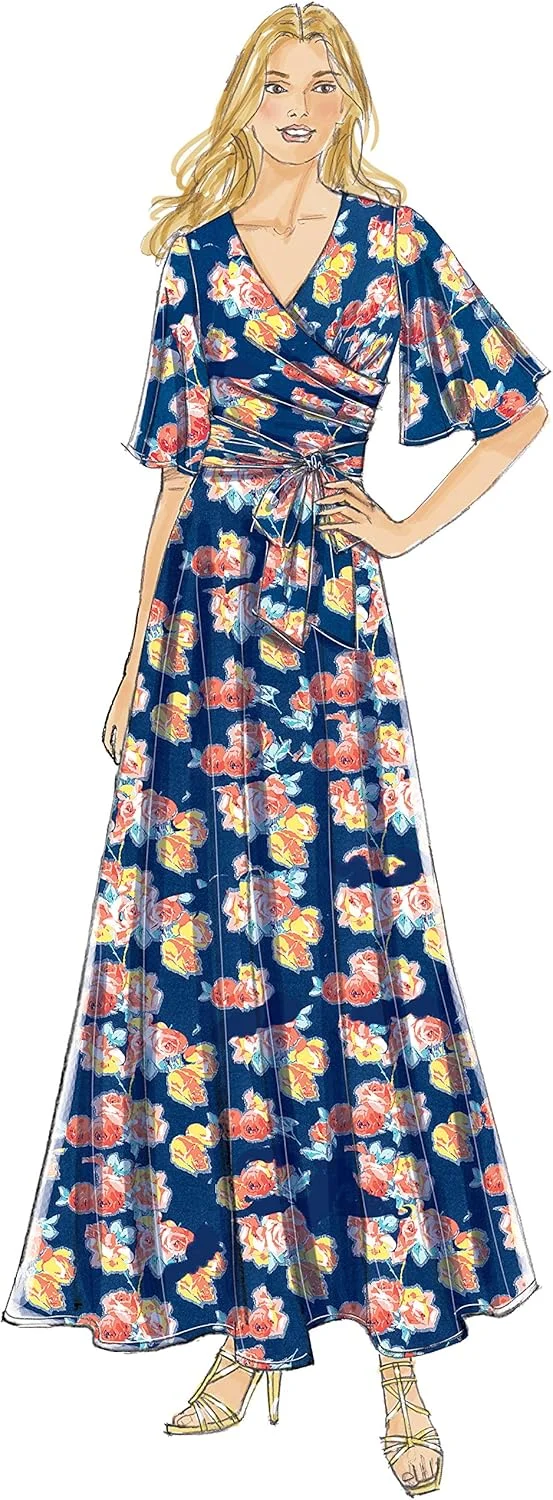 الگوهای خیاطی باتریک 6446، لباس زنانه، سایزهای 14-22، کاغذی، چند رنگ، E5 (14-16-18-20-22) الگوهای خیاطی باتریک 6446، لباس زنانه، سایزهای 14-22، کاغذی، چند رنگ، E5 (14-16-18-20-22)