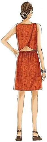 الگوهای خیاطی Butterick 6351 E5، لباس و سرهمی زنانه، سایزهای 14-22، زرد الگوهای خیاطی Butterick 6351 E5، لباس و سرهمی زنانه، سایزهای 14-22، زرد