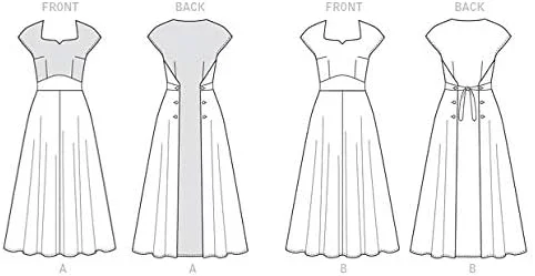 الگوهای خیاطی Butterick 6212 E5، لباس زنانه، سایزهای 14-16-18-20-22، پارچه لینن، بدون طرح الگوهای خیاطی Butterick 6212 E5، لباس زنانه، سایزهای 14-16-18-20-22، پارچه لینن، بدون طرح