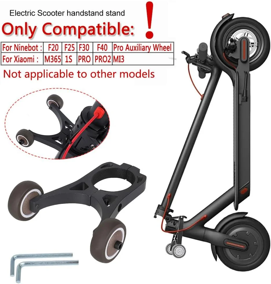 پایه نگهدارنده اسکوتر OUGETHER، پایه نگهدارنده اسکوتر برقی تاشو، برای اسکوتر برقی Xiaomi M365 1SPro، پایه نگهدارنده اسکوتر برقی برای چرخ کمکی Ninebot F40 F30 F20