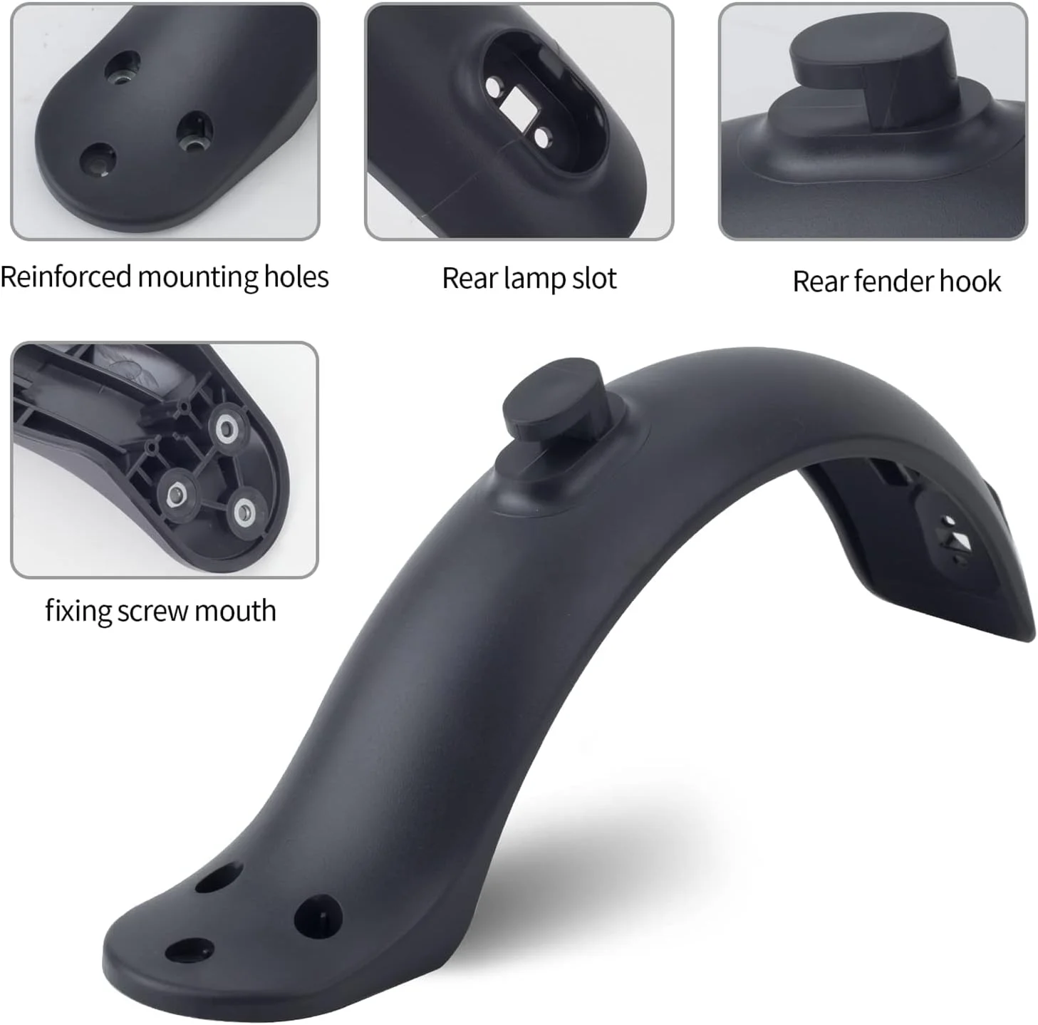 گلگیر عقب اسکوتر SYOSI سازگار با Xiaomi M365 / M365 Pro / 1S / Pro 2 / Essential، پشتیبانی از براکت گلگیر لوازم جانبی برای اسکوتر برقی شیائومی