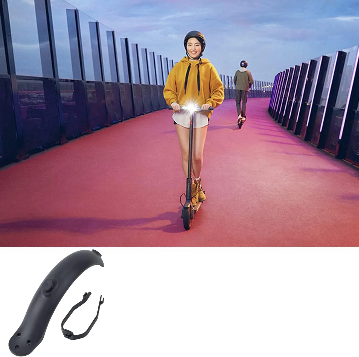 گلگیر عقب اسکوتر SYOSI سازگار با Xiaomi M365 / M365 Pro / 1S / Pro 2 / Essential، پشتیبانی از براکت گلگیر لوازم جانبی برای اسکوتر برقی شیائومی