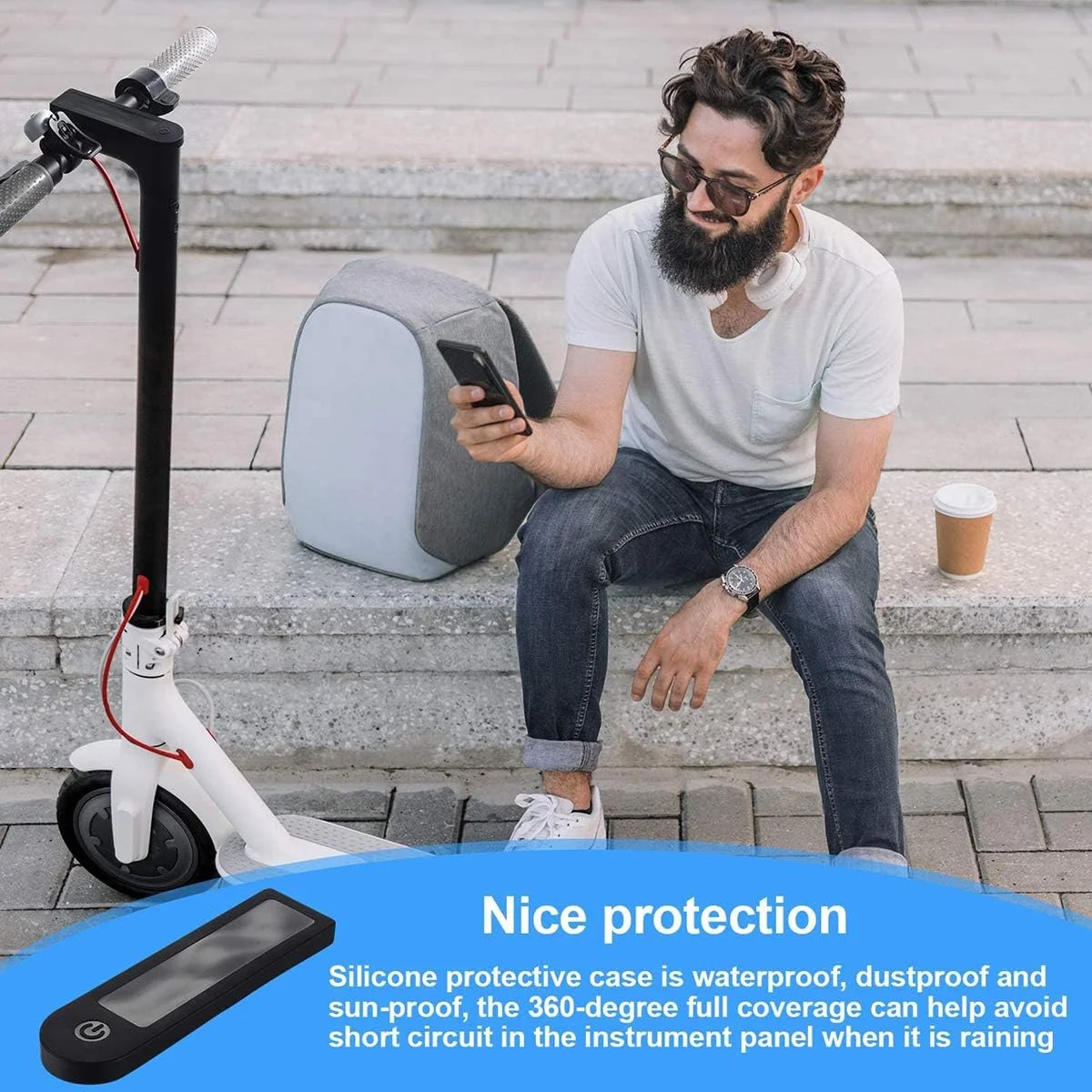 ضربه گیر لاستیکی 3 تکه MAKINGTEC سازگار با Xiaomi M365، جلوگیری از لرزش، لوازم جانبی قطعات جایگزین اسکوتر برقی