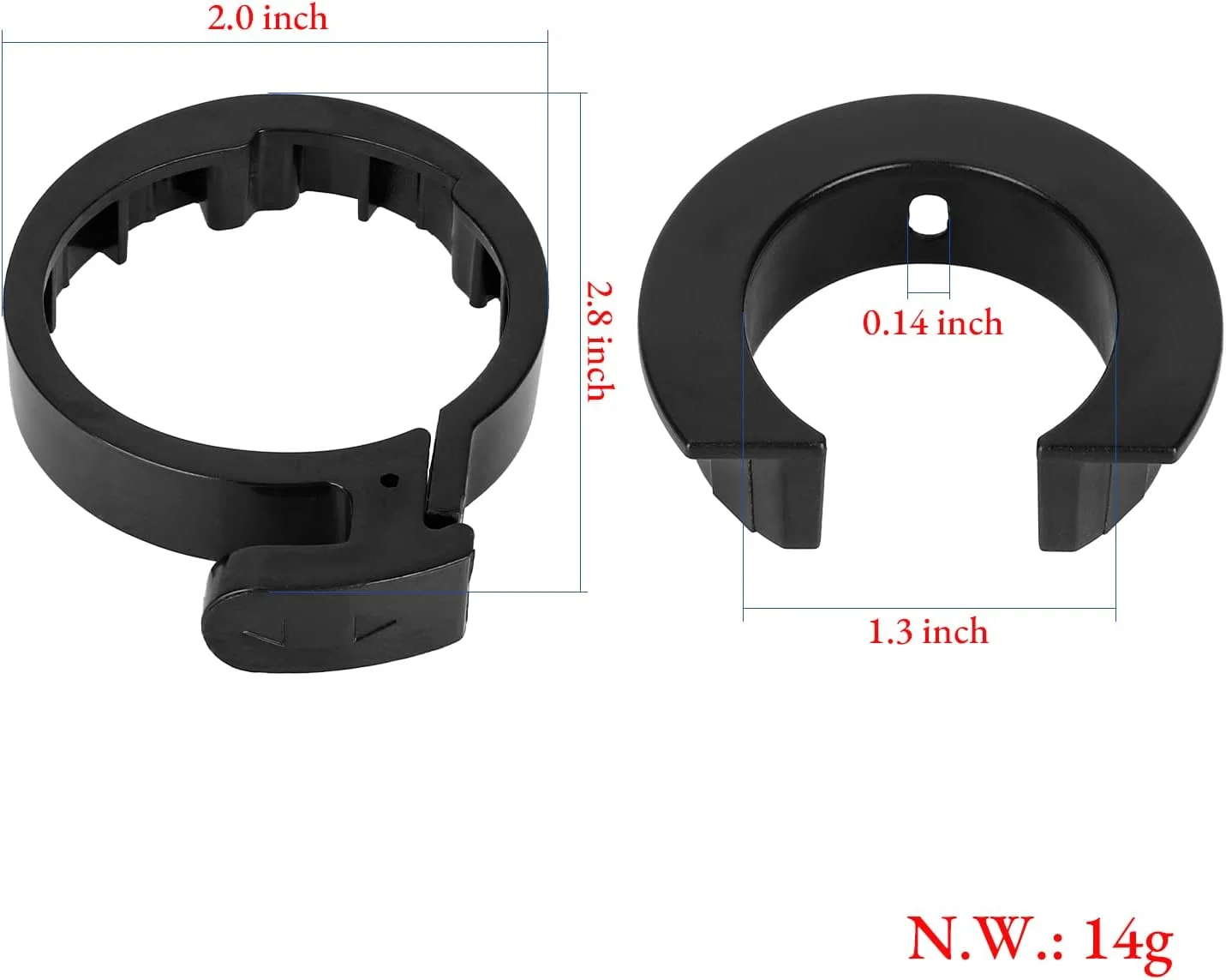 حلقه قفل کننده جلوی اسکوتر برقی LUCK4U، سازگار با لوازم جانبی اسکوتر Segway Ninebot Max G30/G30E ll/G30 LE/G30D/G30LP حلقه قفل کننده جلوی اسکوتر برقی LUCK4U، سازگار با لوازم جانبی اسکوتر Segway Ninebot Max G30/G30E ll/G30 LE/G30D/G30LP