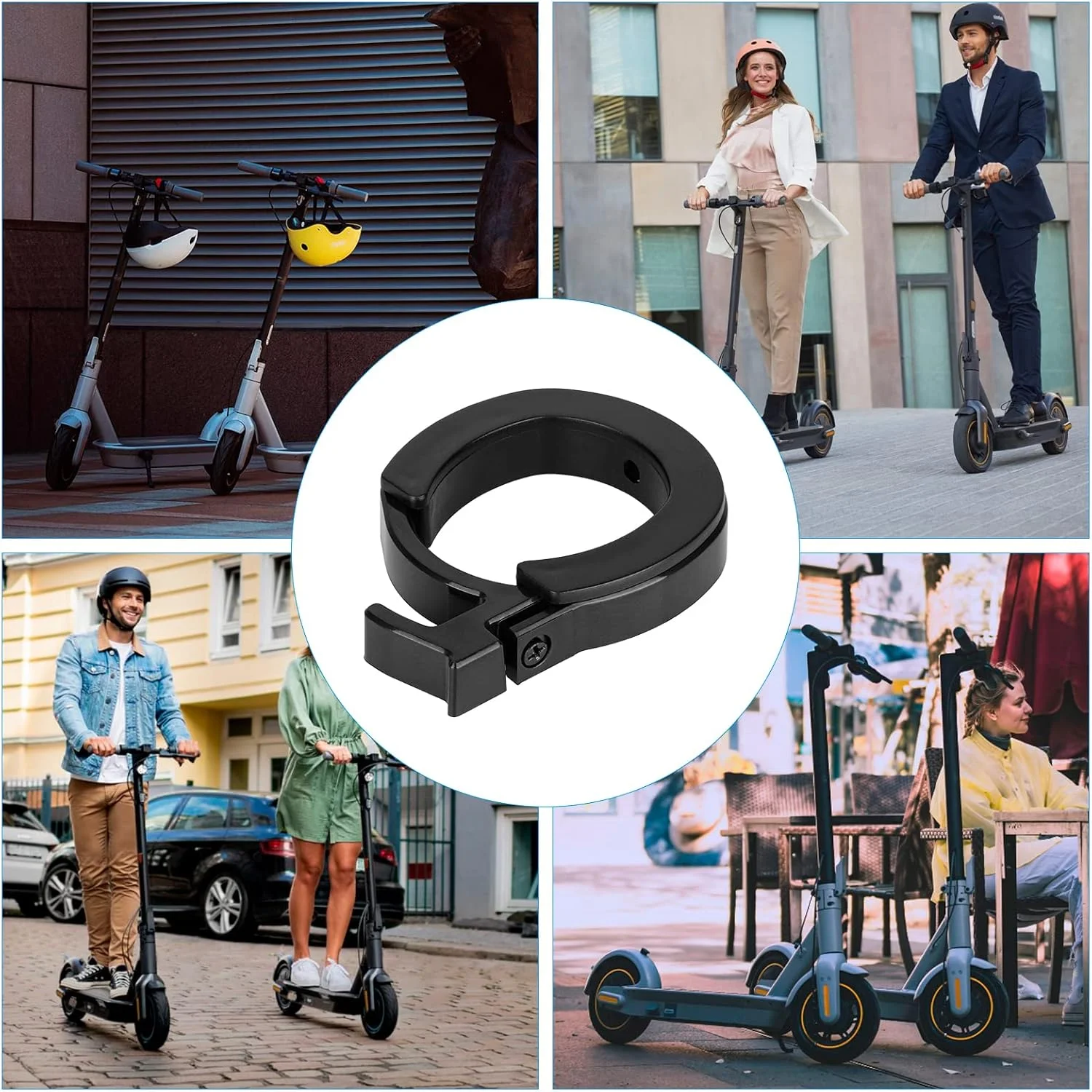 حلقه قفل کننده جلوی اسکوتر برقی LUCK4U، سازگار با لوازم جانبی اسکوتر Segway Ninebot Max G30/G30E ll/G30 LE/G30D/G30LP حلقه قفل کننده جلوی اسکوتر برقی LUCK4U، سازگار با لوازم جانبی اسکوتر Segway Ninebot Max G30/G30E ll/G30 LE/G30D/G30LP
