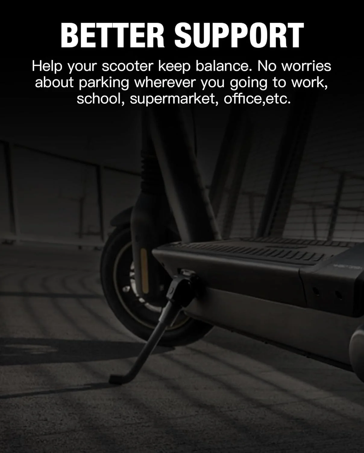 جک اسکوتر Stio سازگار با Ninebot by Segway MAX G2 G65 KickScooter، پایه جانبی آلیاژ آلومینیوم نگهدارنده پایه نگهدارنده اسکوتر لوازم جانبی اصلی