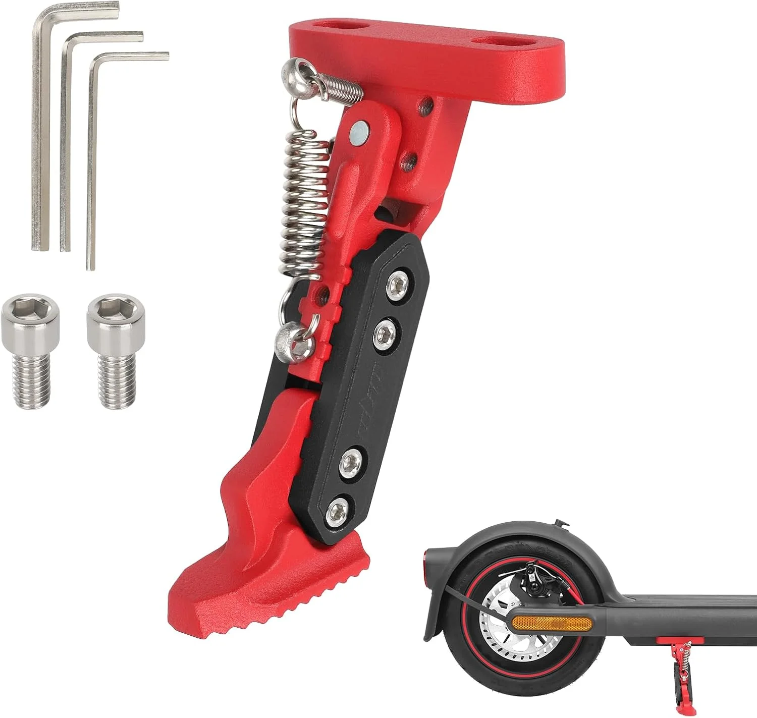 جک اسکوتر برقی ulip، پایه نگهدارنده قابل تنظیم، لوازم جانبی جایگزین برای Xiaomi 4 Segway Ninebot سری F Xiaomi M365 1S Pro Pro2 MI3، اسکوتر قرمز مشکی